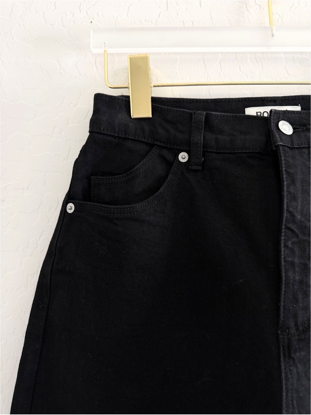 NEW Rolla's Gigi Barrel Curved Leg Jeans in Forever Black Size 27 - Picture 11 of 14